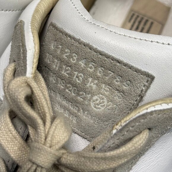 Maison Margiela GAT white leather low top sneakers size 45 - Picture 6 of 12